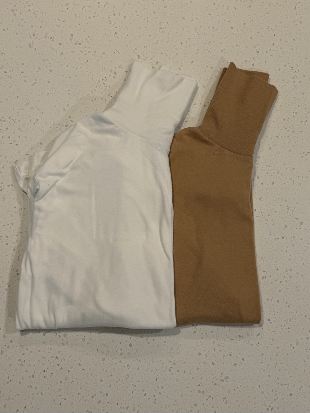 Jennifer Moore Ivory & Camel Mock Neck Top Bundle Size M
